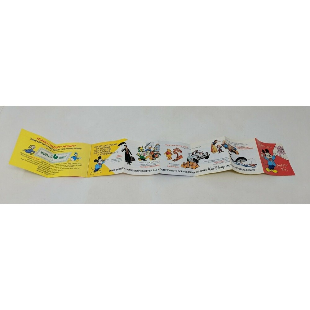 Super‎ 8mm Film Walt Disney Mickey Mouse Money Promotional Insert Promo VTG 60s